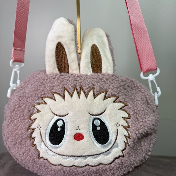 Plush Crossbody bag monster Design Bunny Ears 34 x 12 x 26 New - Picture 3 of 11